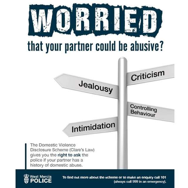 Poster promoting Clare's Law